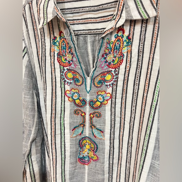 Soft Surroundings Embroidered Long Sleeve Johnny Was Inspired Women’s Size 2XL - Picture 3 of 5